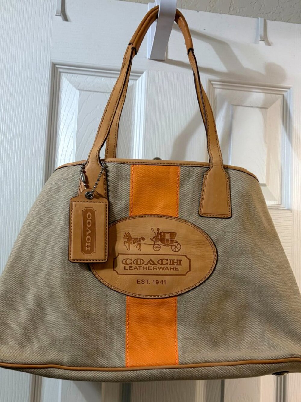 Coach Hamptons Archive 10th Anniversary Tote Bag 13490 Rare